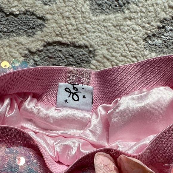 Lola + The Boys Sparkling Pink Sequin Skirt - Picture 3 of 4